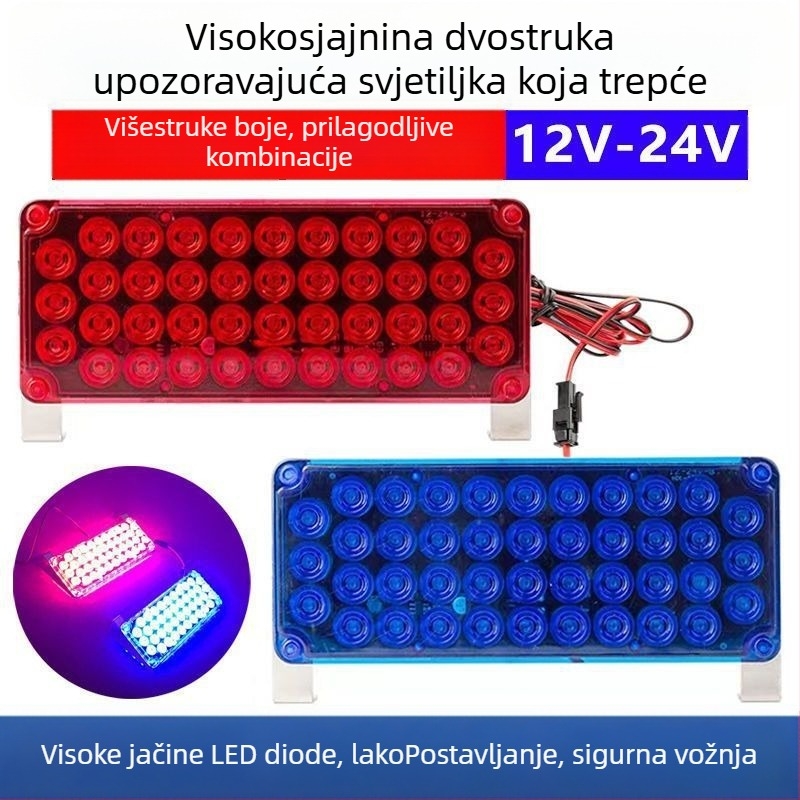 LED upozoravajuće svjetlo za kamione i prikolice – snažan stroboskop, protiv sudara straga, za vozila spašavanja