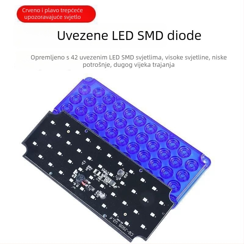 LED upozoravajuće svjetlo za kamione i prikolice – snažan stroboskop, protiv sudara straga, za vozila spašavanja