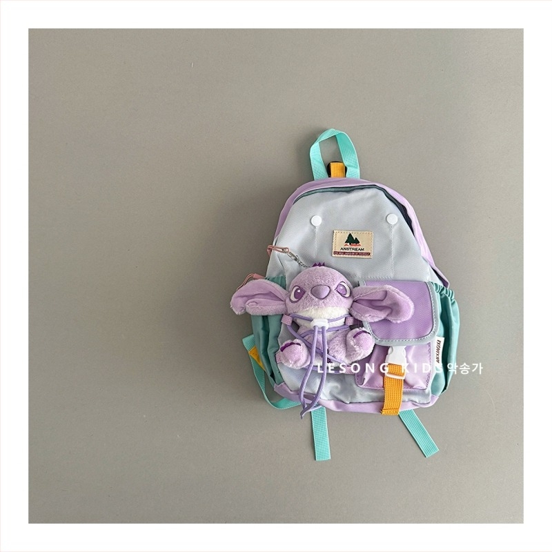 Unisex ranac od platna s zrnatim jastučnim naramenicama, moderan stil, pamuk unutrašnja podstava, uzorak: slova