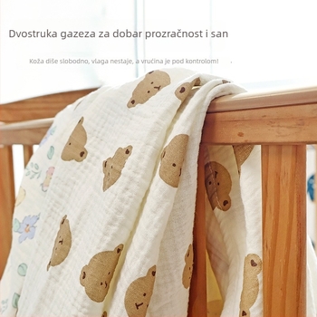 Novorođenačka dvostruko gaze zavojnica s printom crtića, težina 200–300 g