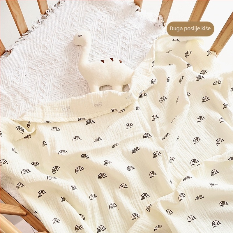 Novorođenačka dvostruko gaze zavojnica s printom crtića, težina 200–300 g