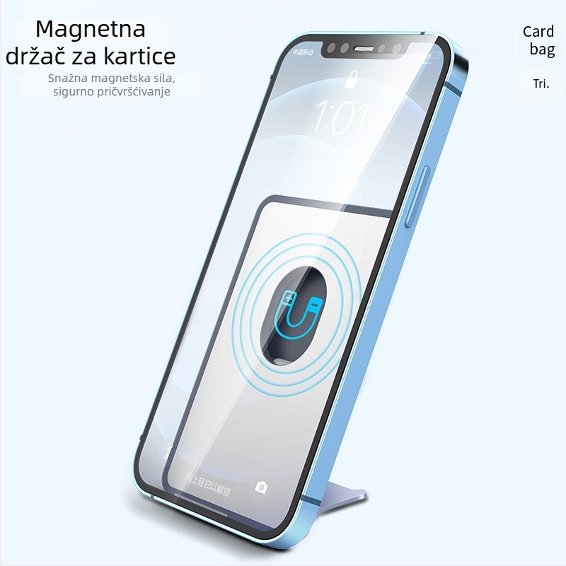 Chengye MagSafe silikonski držač kartica s magnetskom postolom za iPhone 12 i iPhone 13