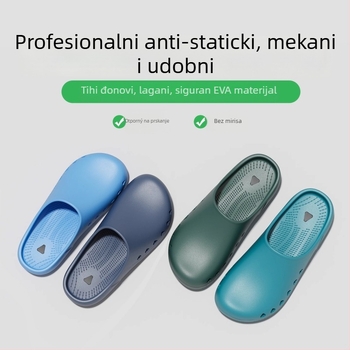 Kirurške papuče za muškarce – protuklizne, zatvoren vrh, antistatike, EVA gornji dio i EVA potplat, potplat oblikovan injekcijom