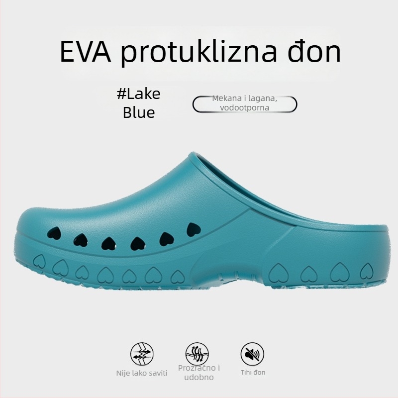 Kirurške papuče za muškarce – protuklizne, zatvoren vrh, antistatike, EVA gornji dio i EVA potplat, potplat oblikovan injekcijom