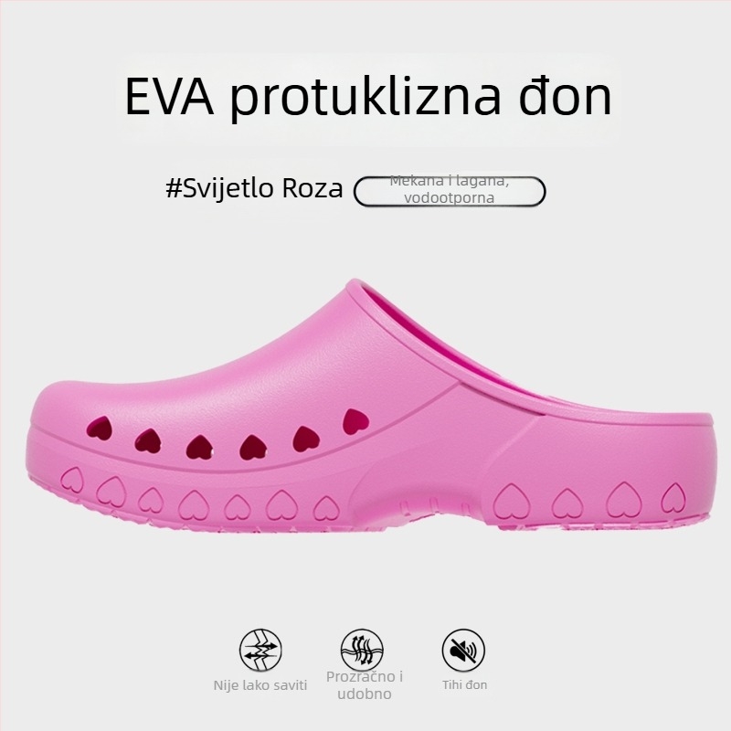 Kirurške papuče za muškarce – protuklizne, zatvoren vrh, antistatike, EVA gornji dio i EVA potplat, potplat oblikovan injekcijom