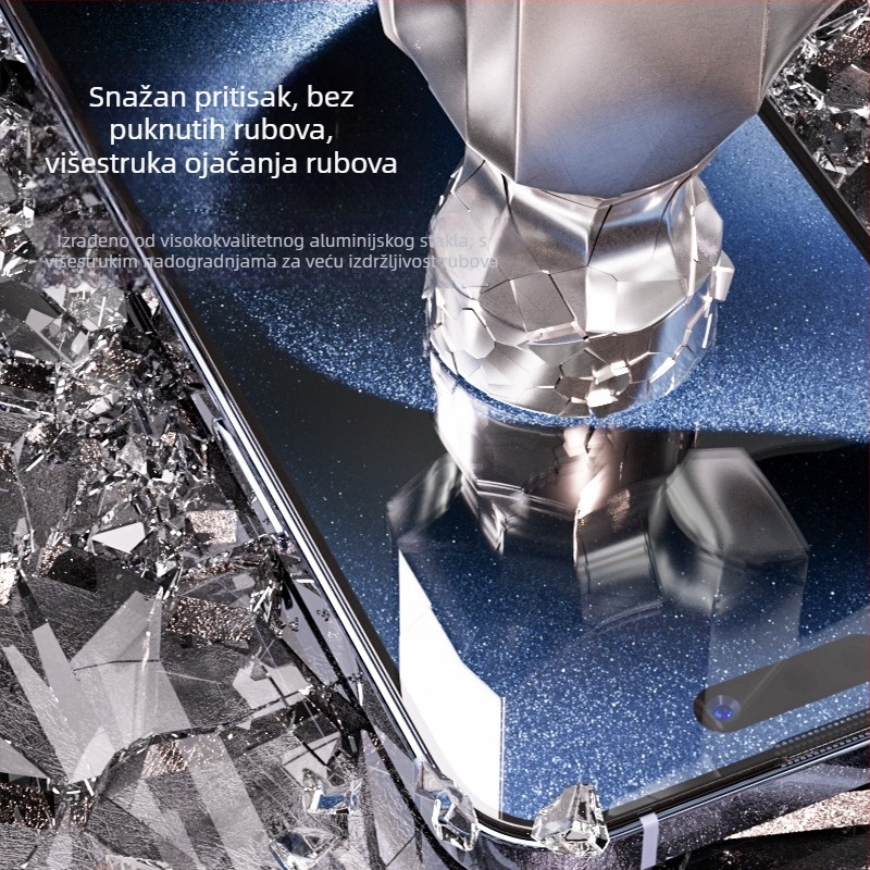 Kaljeno staklo zaštitnik zaslona za iPhone — potpuno pokriće, otisci prstiju otporni, otpornost na padanje, HD jasnost