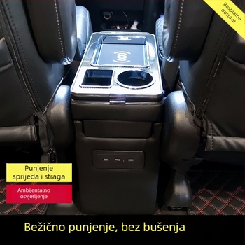 Drvena kutija naslona za ruke za Honda poslovna vozila — središnji modul za pohranu, 5 kg, podrška pri montaži.