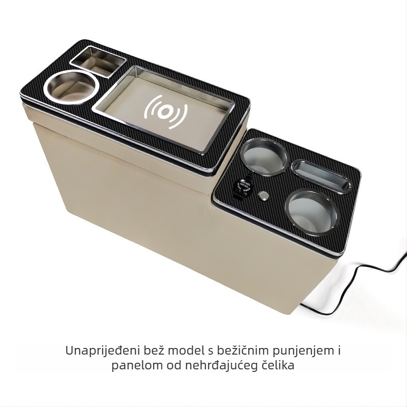 Drvena kutija naslona za ruke za Honda poslovna vozila — središnji modul za pohranu, 5 kg, podrška pri montaži.