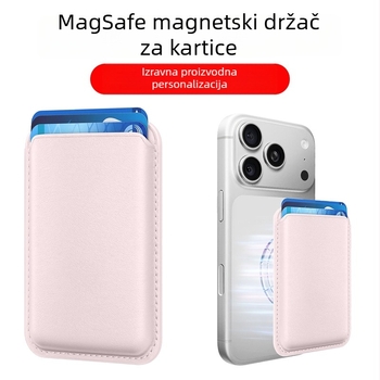 Prilagođeni magnetski držač kartica za iPhone, PU koža, Hermès stil