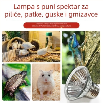 Grijaća lampa s termostatom za uzgoj ptica – za prepelice, ptiće i papige