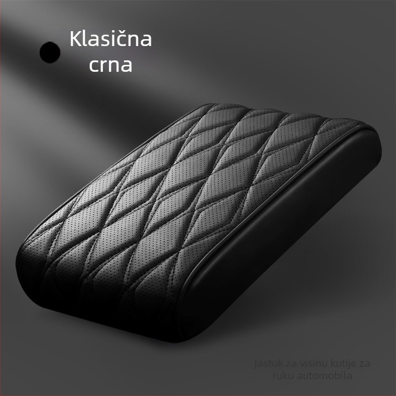 Kožna jastučić za naslon za ruku automobila od memorijske pjene, centralno povećanje visine, univerzalna kompatibilnost, marka Gu Qi