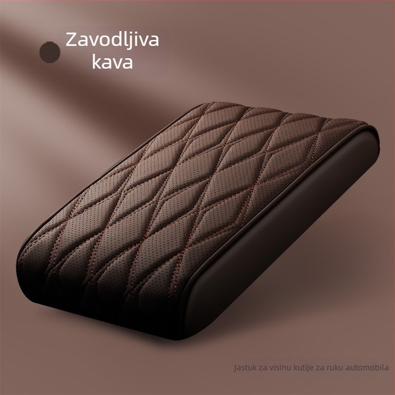 Kožna jastučić za naslon za ruku automobila od memorijske pjene, centralno povećanje visine, univerzalna kompatibilnost, marka Gu Qi