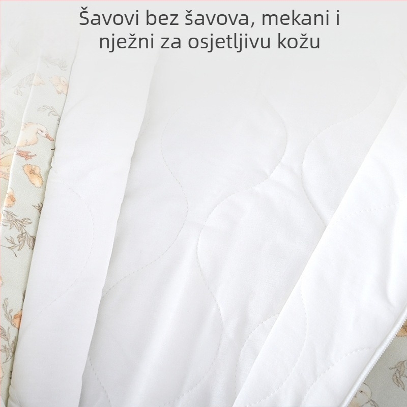 Dječji zimski vreća za spavanje s odvojivim rukavima, dizajn s podijeljenim nogama, vanjski materijal 95% pamuk, podstava od pamuka, poliester punilo