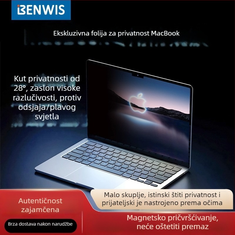 BENWIS zaslon za privatnost laptopa, PET materijal, model MP-SPF, izdano 2024