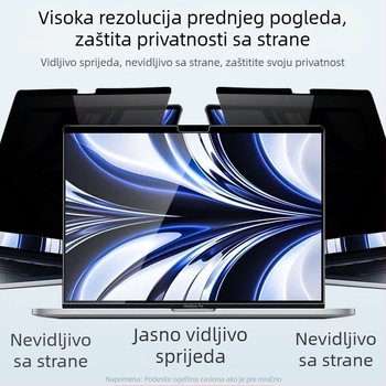 Magnetski zaštitnik zaslona za privatnost za MacBook Pro/Air – PET materijal, Mirror Clear