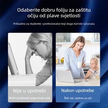 Zaštitno pokrivalo zaslona za iMac all-in-one, anti-plavo svjetlo, viseći nosač, silikon, 200 g