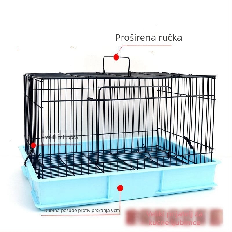 Sklopiva žičana kućica za zečeve, morčad i činčilu — prijenosni dom za kućne ljubimce; materijal: žica; porijeklo: Hebei; marka: Follow the new.