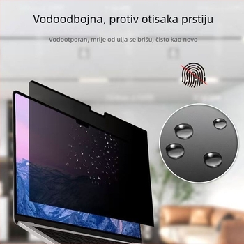Zaštita zaslona privatnosti za Apple notebook – anti-peep, mat završni sloj, trostruki PET, elektrostatično prianjanje, oko 95 g