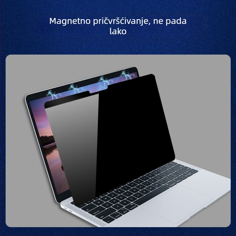 Magnetski zaštitni film za privatnost MacBook zaslona – PET materijal, premaz, The Concealer, model MacBook, kompatibilan s Apple prijenosnikom