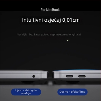 PET folija naljepnica za MacBook Pro — MP-JST zaštitni kućište za Apple prijenosna računala, jednostavna primjena