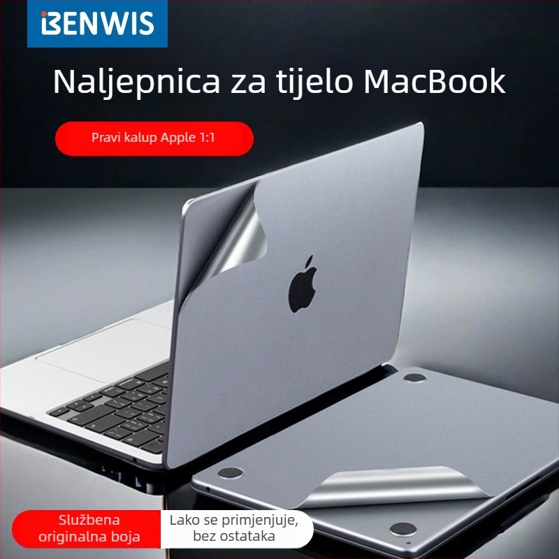 PET folija naljepnica za MacBook Pro — MP-JST zaštitni kućište za Apple prijenosna računala, jednostavna primjena