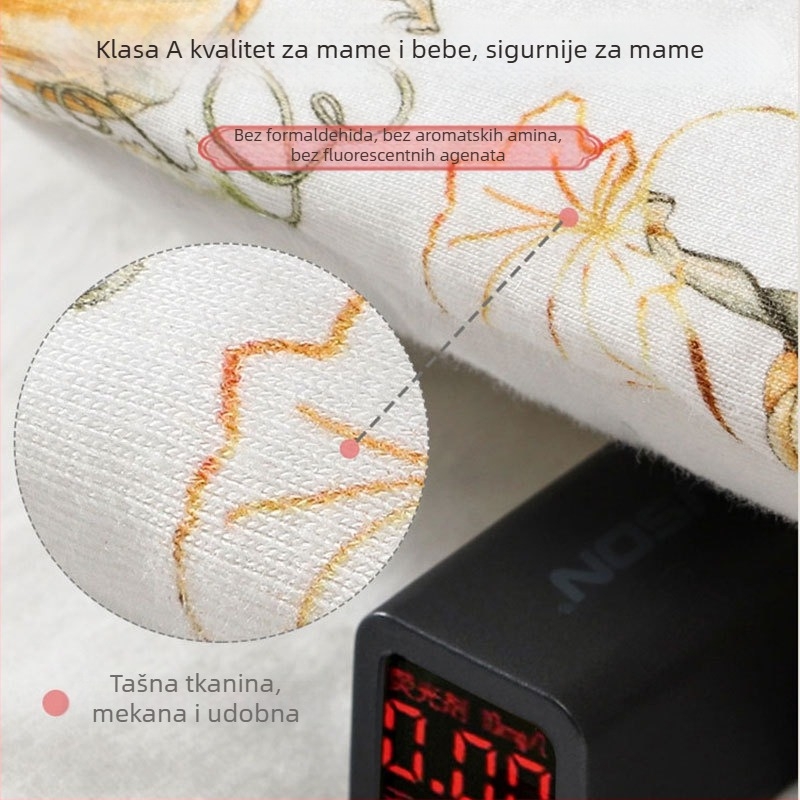 Spavaća vreća za novorođenčad, cocoon stil, pamuk vanjski i podstava, punjenje poliester, 0–12 mjeseci.