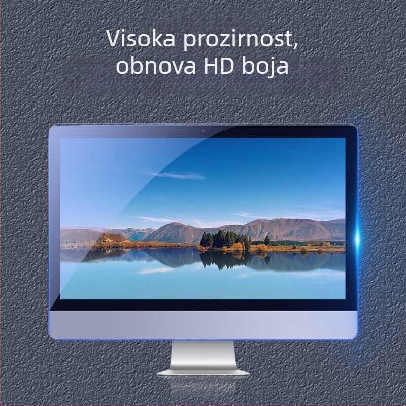 Viseći akrilni štit protiv plavog svjetla za računalni monitor, bez instalacije, zaštitni film za oči