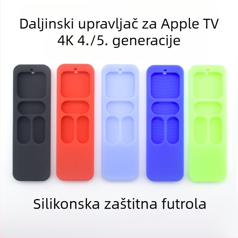 Silikonska zaštitna maska za daljinski Apple TV 4K (4. i 5. generacija) s izuzetno tankim dizajnom i pretincom za pohranu