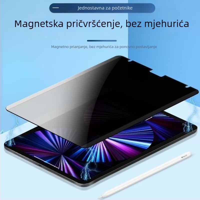Magnetski odvojivi zaštitni film za privatnost za iPad Air – HD jasnoća, PET materijal