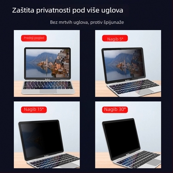 Magnetski anti-peep zaštitni film za MacBook Pro/Air - ultra tanak, filtr plave svjetlosti, kompatibilan s MacBookom