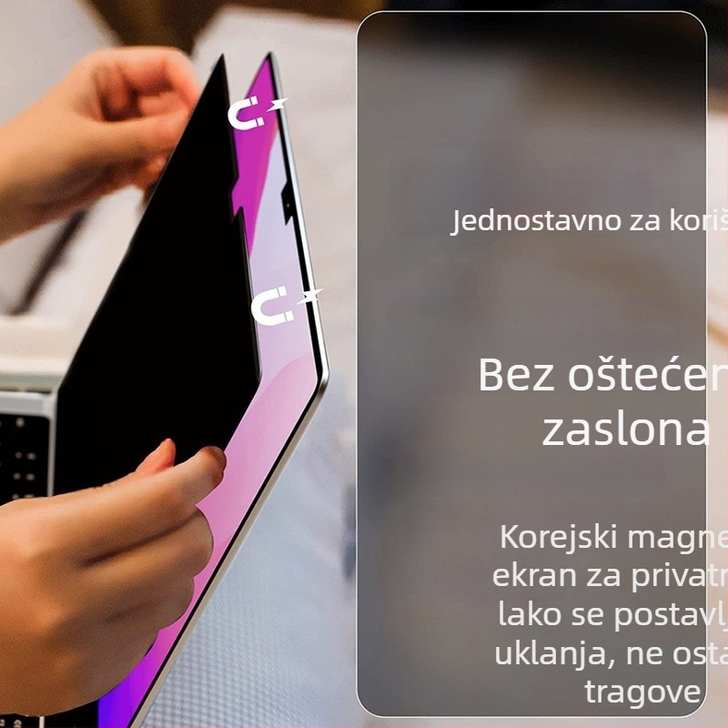 Magnetski anti-peep zaštitni film za MacBook Pro/Air - ultra tanak, filtr plave svjetlosti, kompatibilan s MacBookom