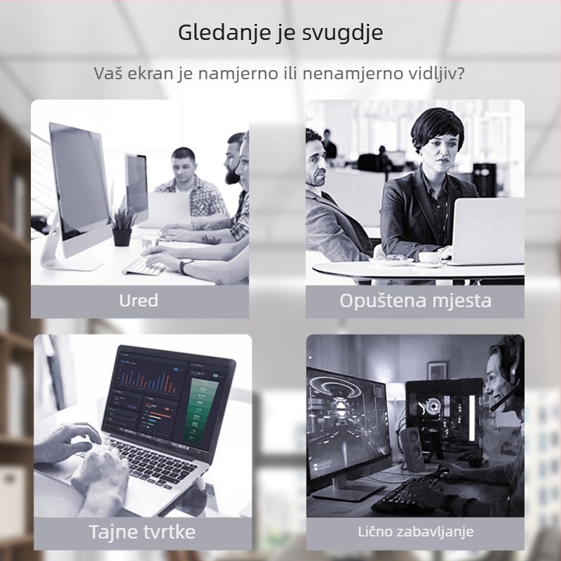 Magnetski anti-peep zaštitni film za MacBook Pro/Air - ultra tanak, filtr plave svjetlosti, kompatibilan s MacBookom