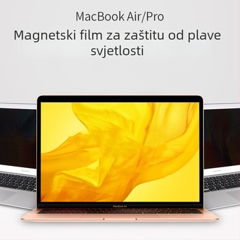 PET zaštitni film za zaslon za MacBook Pro 13 i MacBook Air, anti-plava svjetlost, magnetsko pričvršćivanje