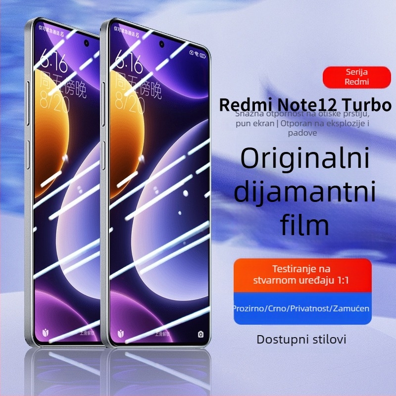 Zaštitnik zaslona za prednju stranicu mobitela — kaljeno staklo, prednji film, Blue Deep