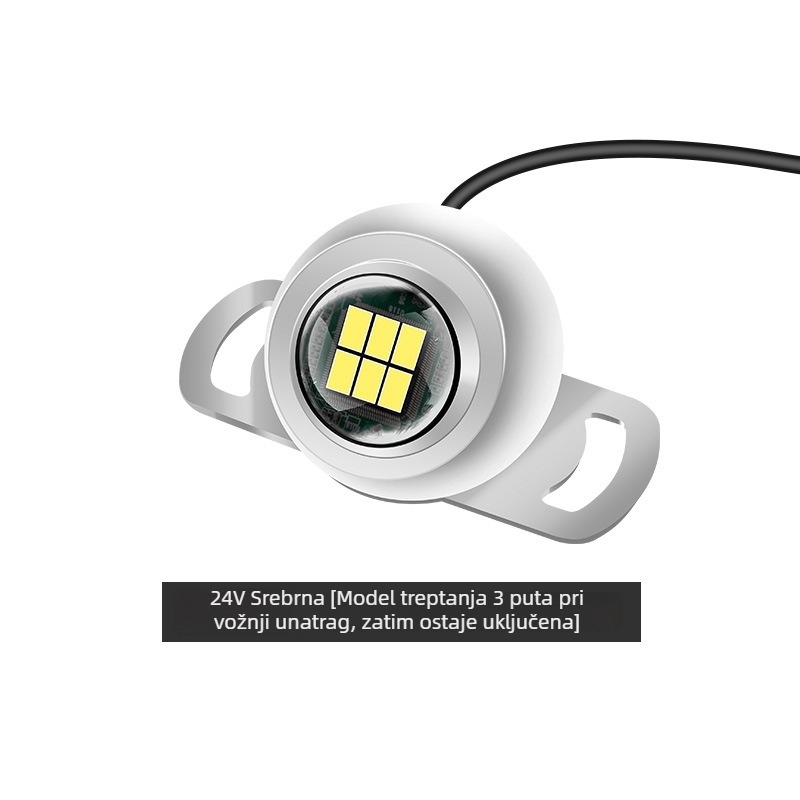 Automobilska stražnja svjetla za vožnju unatrag, PT Round Style, aluminijska zlitina (36W LED, 24V, 20000h, Univerzalno)