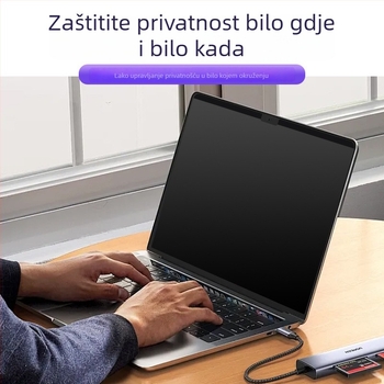 Zaštitno staklo za zaslon Apple MacBook Air M4/M5 – Snap-on, Anti-Blue Light, Anti-Peep, PET/PVC premaz