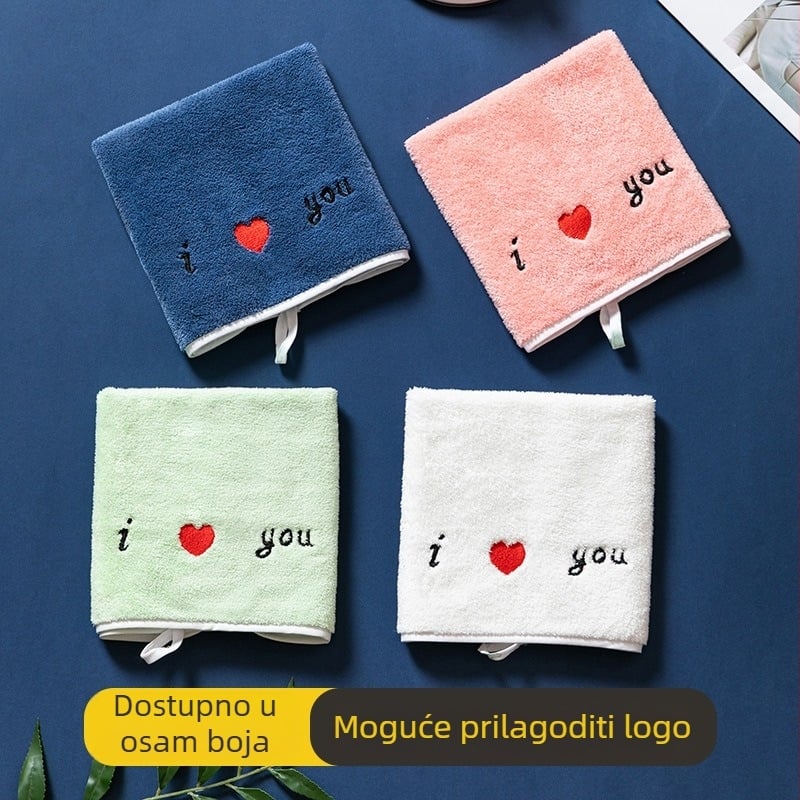 Dječji ručnik od koralnog fleksa, kvadratnog oblika, brza apsorpcija 0-5 s, 50 g, s logotipom