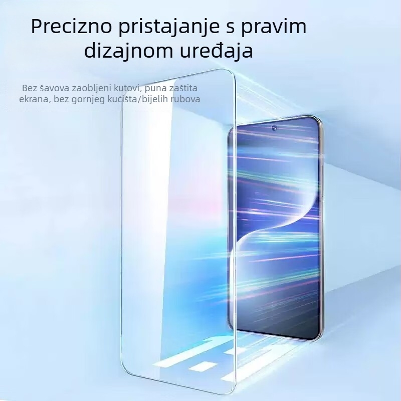 Zaštitnik zaslona od kaljenog stakla za iPhone 13 Pro/14 Pro/14 Pro Max uz HD, Anti-Spy, Anti-Drop, Anti-Explosion