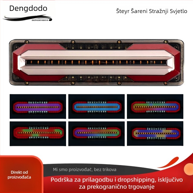 LED stražnje svjetlo kamiona, 12/24V, 3000 lm, 4000K, radni vijek 5000 h, univerzalna kompatibilnost