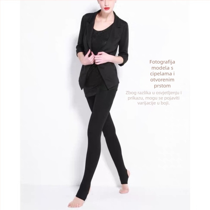 Hulahopke s otvorenim prstom i segmentiranom kompresijom za mršavljenje nogu, oblikovanje trbuha i podizanje stražnjice