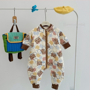 Spavaća vreća za bebe i malu djecu, zimska, debela, s odvojivim rukavima, nylon zatvaračem, vanjska i unutarnja tkanina 100% pamuk