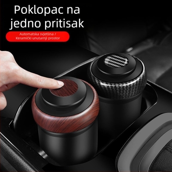 Auto pepeljara s poklopcem za cigarete, unutarnji dodatak s kreativnim dizajnom, neprilagodljiv, Šifra proizvoda 1hz96119088723, Pogodno za korporativne darove