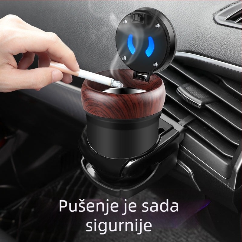 Auto pepeljara s poklopcem za cigarete, unutarnji dodatak s kreativnim dizajnom, neprilagodljiv, Šifra proizvoda 1hz96119088723, Pogodno za korporativne darove