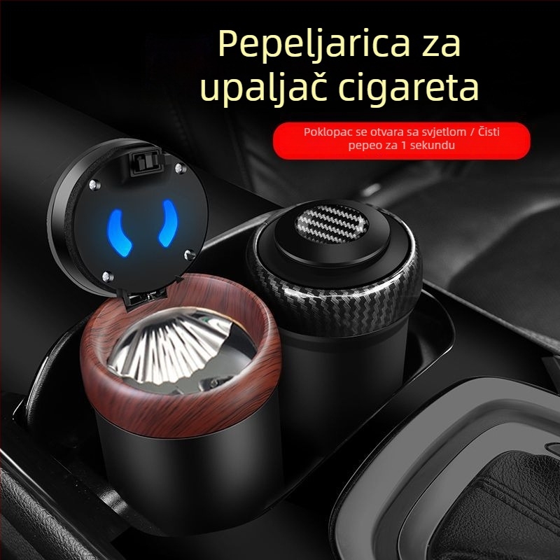 Auto pepeljara s poklopcem za cigarete, unutarnji dodatak s kreativnim dizajnom, neprilagodljiv, Šifra proizvoda 1hz96119088723, Pogodno za korporativne darove
