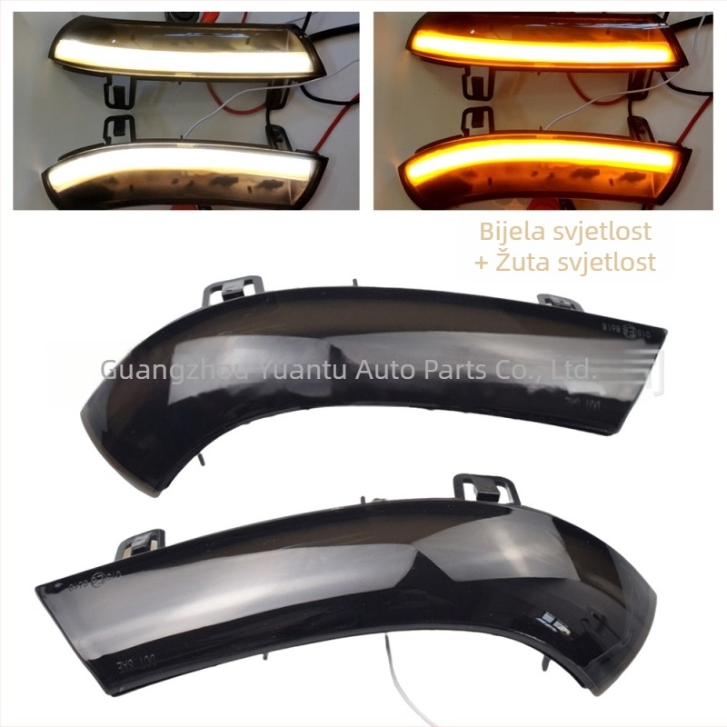 Par stražnjih ogledala sa signalom za VW Golf 5 MK5 / Jetta / Passat B6 / Skoda Sharan – LED, 12V, ABS, LH 1k949101 / RH 1k949102
