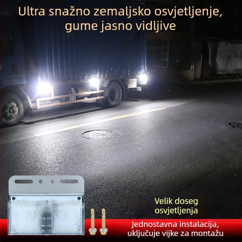 Kamionska bočna projekcijska svjetiljka, LED, 12V, 5W, vijčano montiranje, plastika