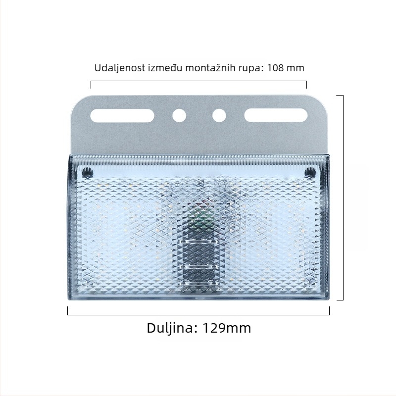 Kamionska bočna projekcijska svjetiljka, LED, 12V, 5W, vijčano montiranje, plastika