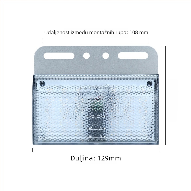 Kamionska bočna projekcijska svjetiljka, LED, 12V, 5W, vijčano montiranje, plastika
