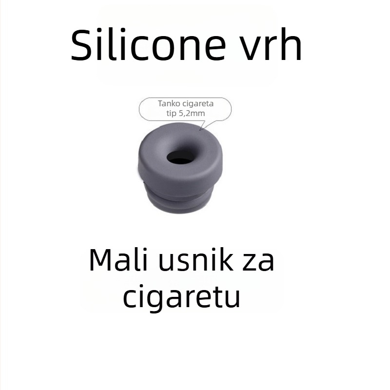 Metalna kutija za cigarete s mini pepelnikom od orahovog drveta, gravirano, model 02, 70 g