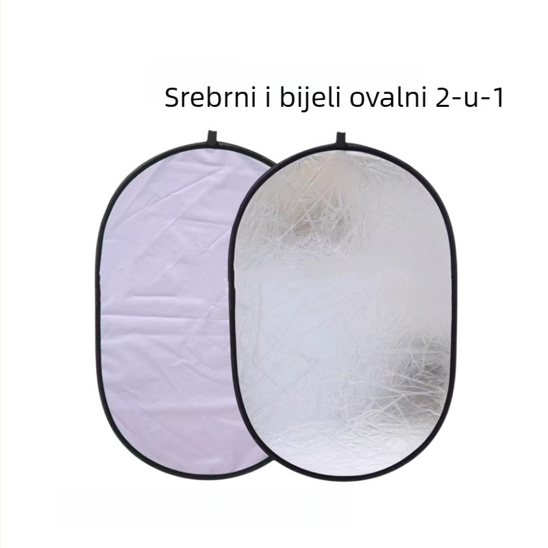 Peto-u jednoj reflektor, kružni sklopivi studijski panel s reflektirajućom tkaninom, prošireni dimenzije 90x120 cm, težina 0,72 kg, pogodan za fotografiranje odjeće